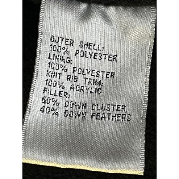 Larry Levine Down Jacket Womens Small Black Puffer Fleece Lined Zip Coat - Picture 11 of 15